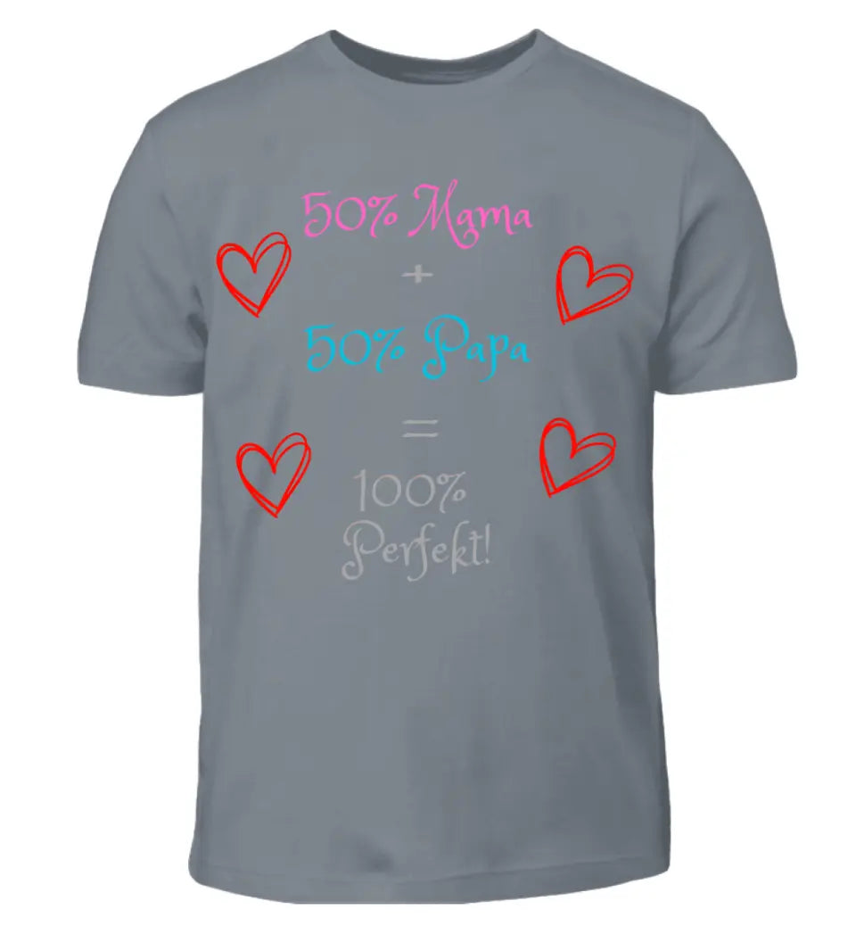 50% Mama + 50% Papa - T-Shirt ab 0 Monaten