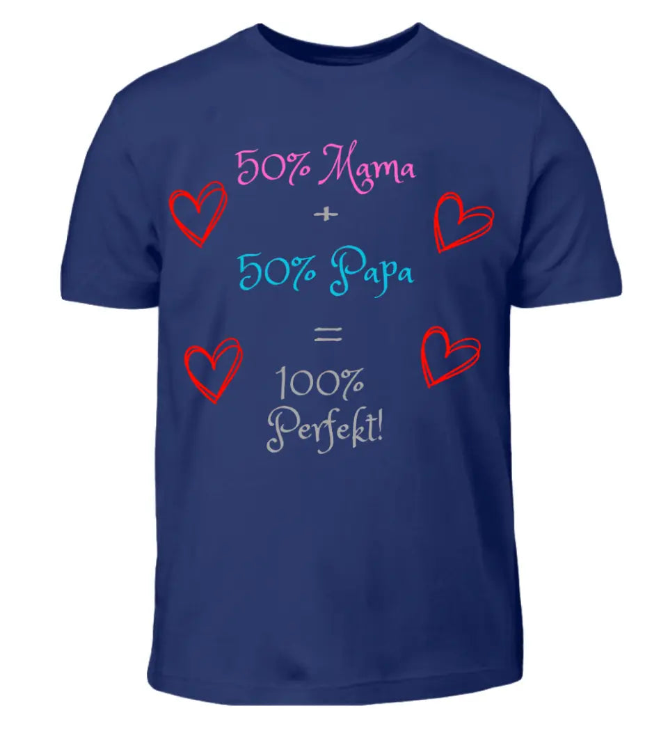 50% Mama + 50% Papa - T-Shirt ab 0 Monaten