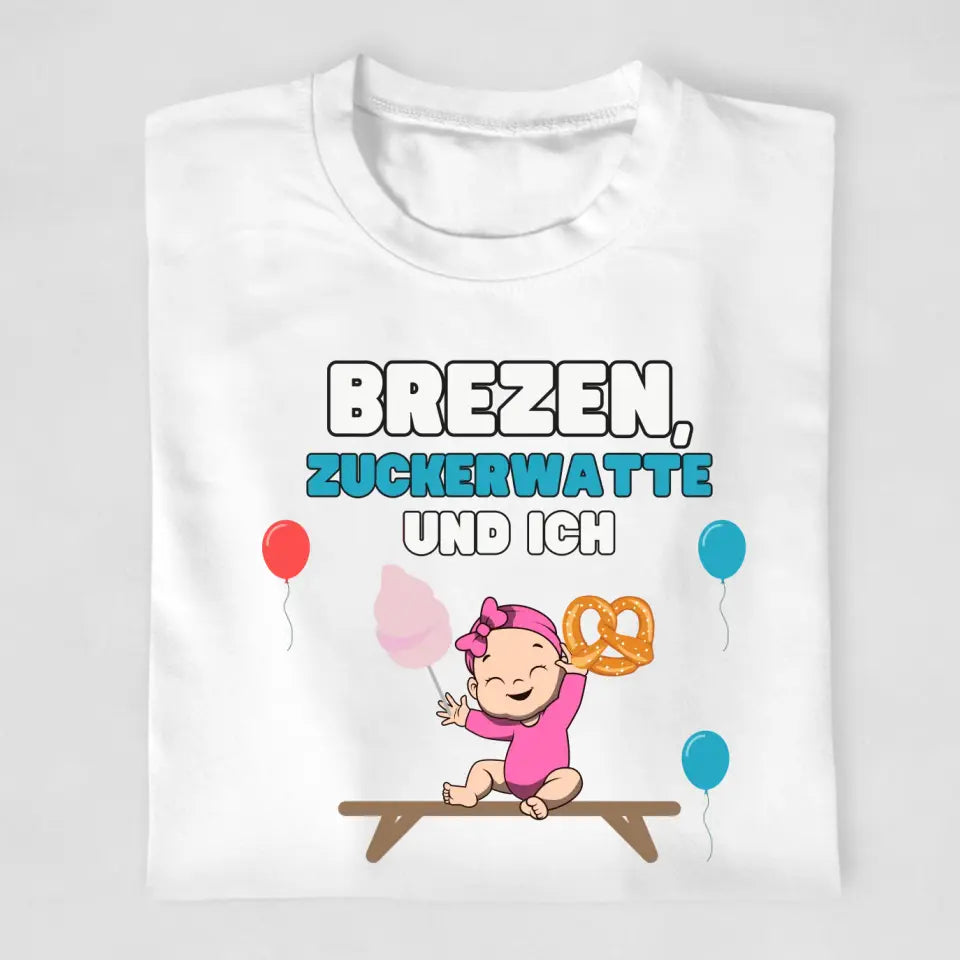 Brezen & Zuckerwatte - Kinder T-Shirt