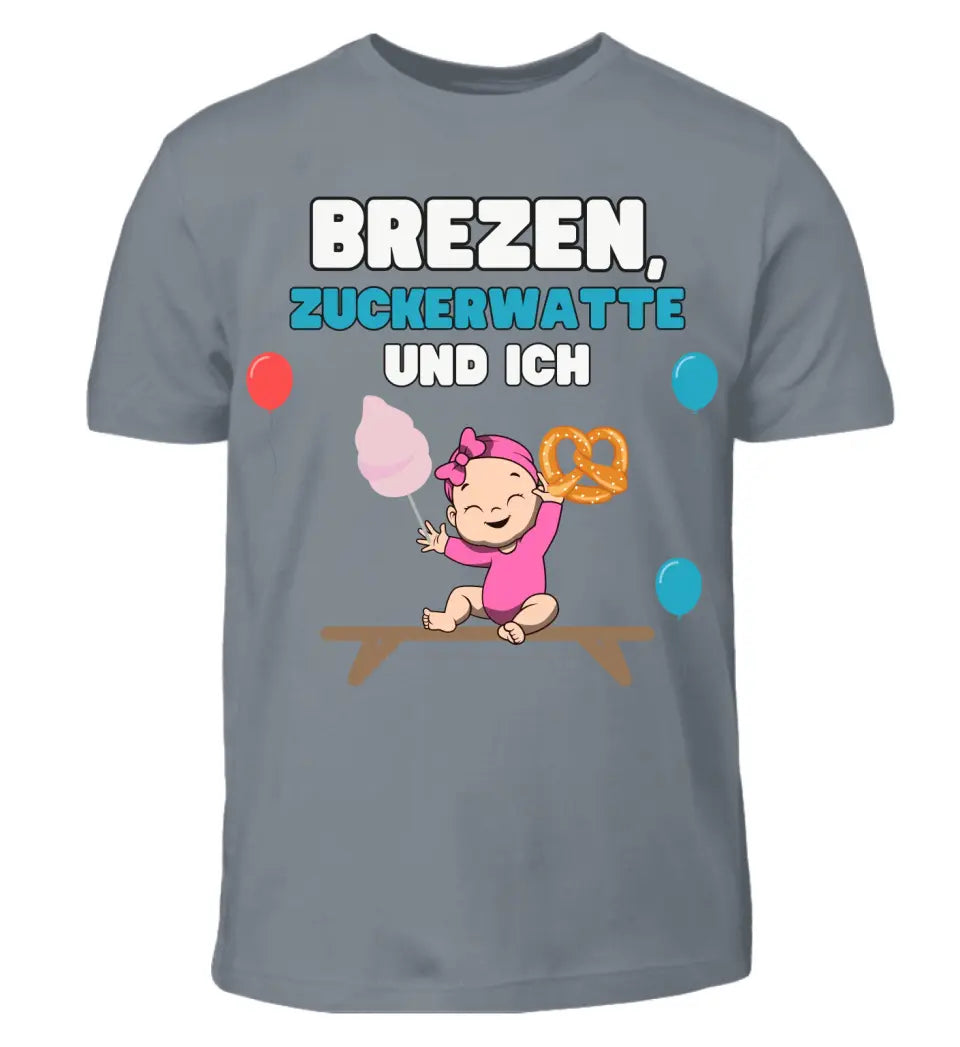 Brezen & Zuckerwatte - Kinder T-Shirt