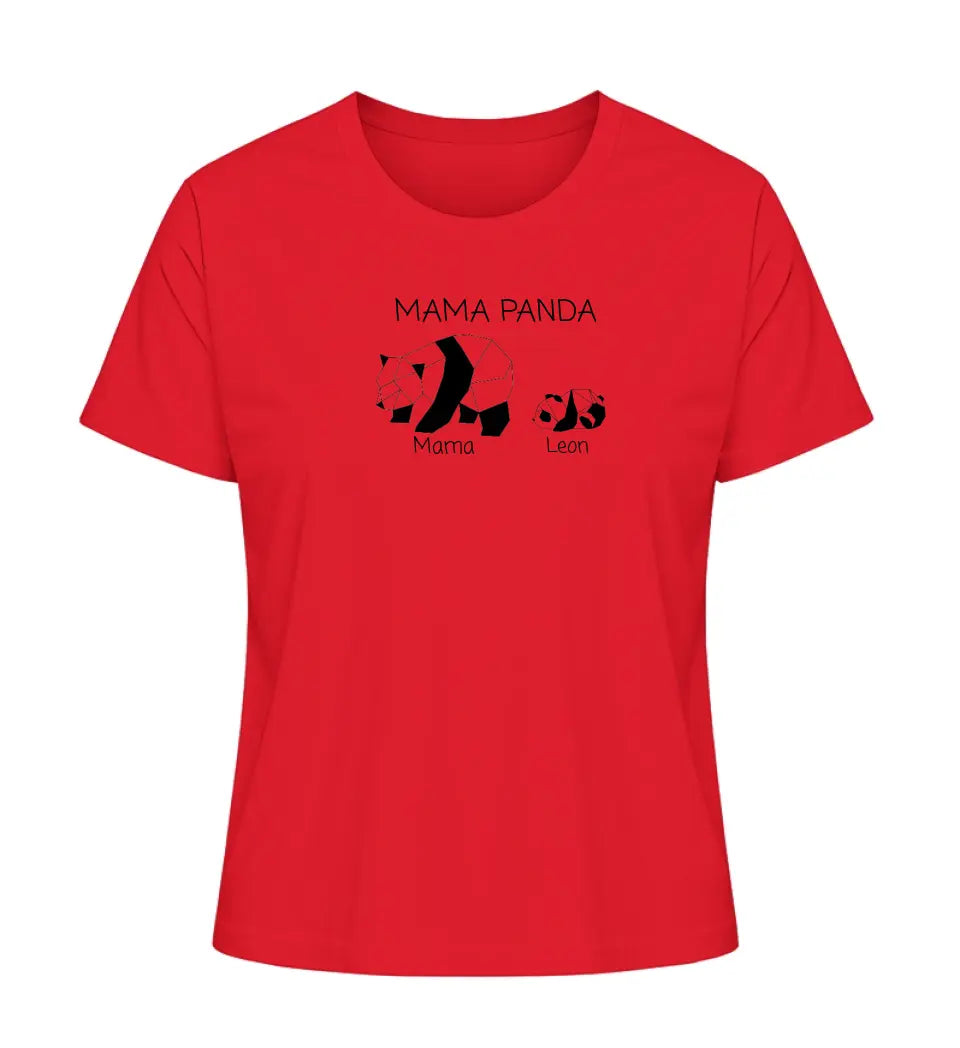 Mama Panda - Damen T-Shirt personalisierbar