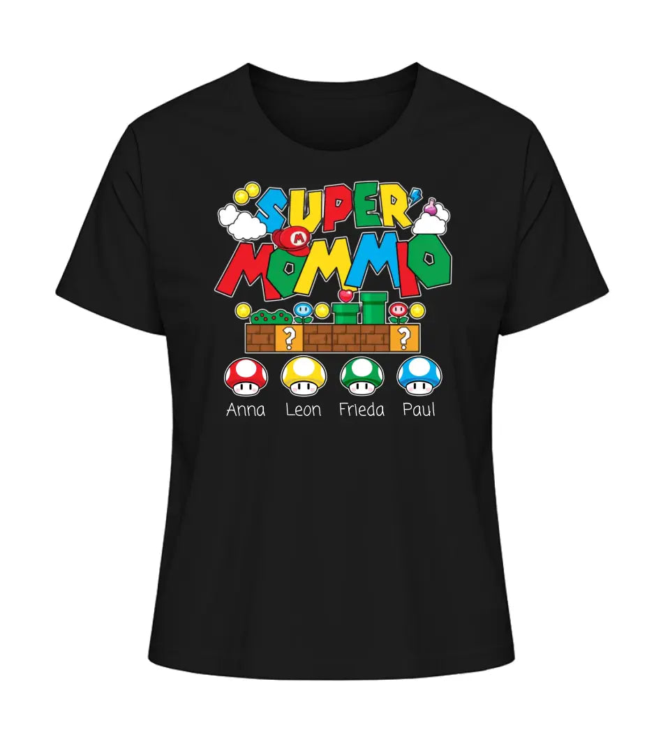 Super Mommio - Damen T-Shirt personalisierbar