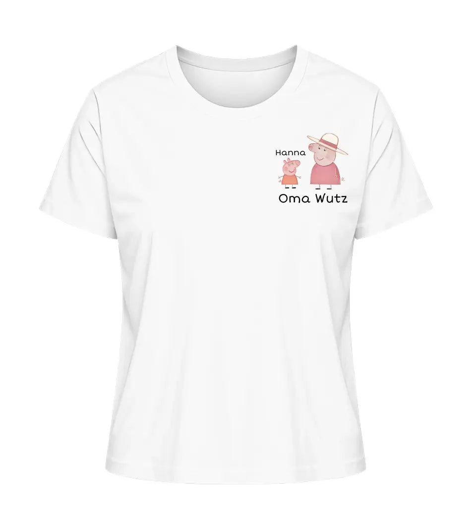 Oma Wutz - Damen T-Shirt personalisierbar