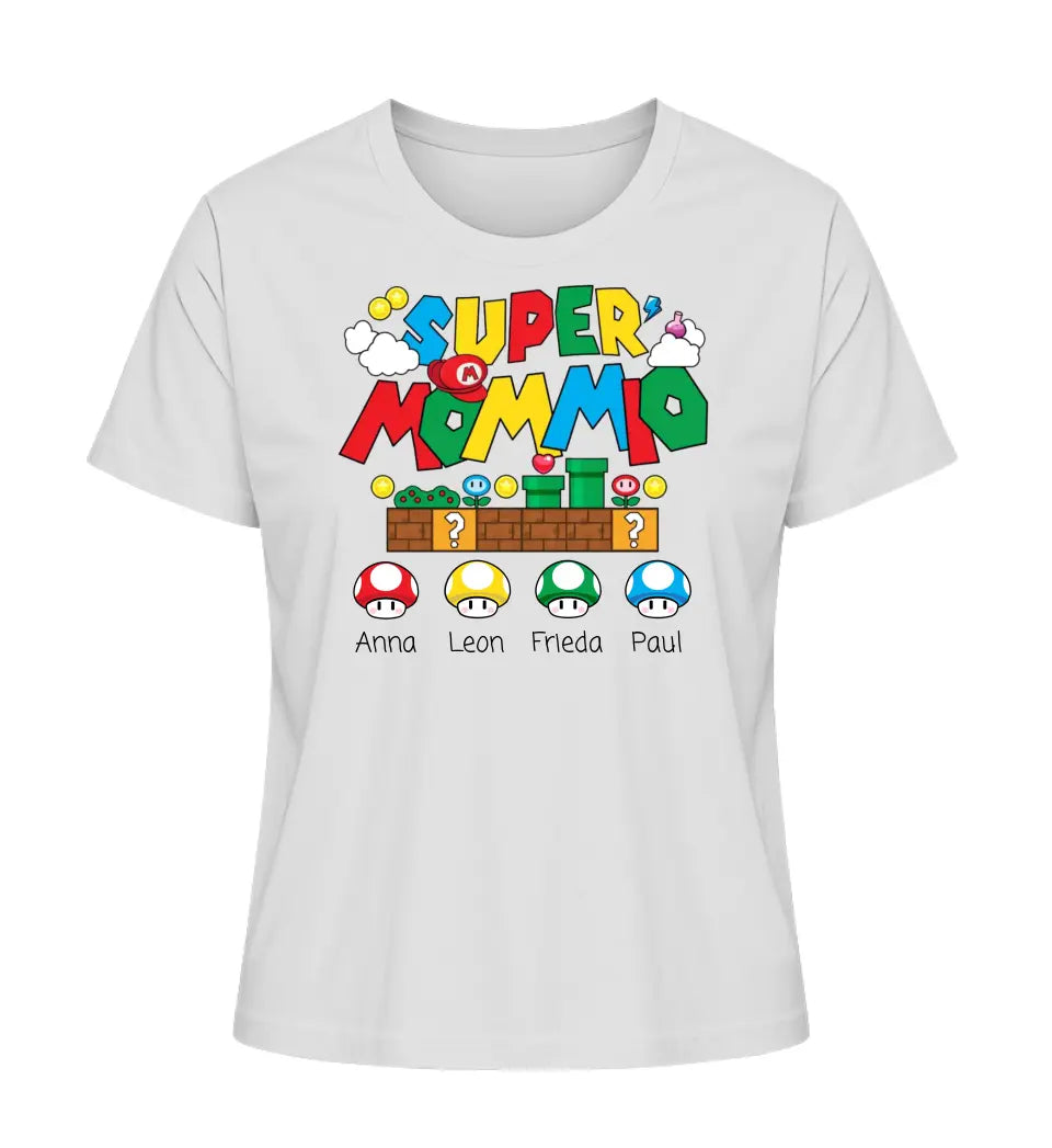 Super Mommio - Damen T-Shirt personalisierbar