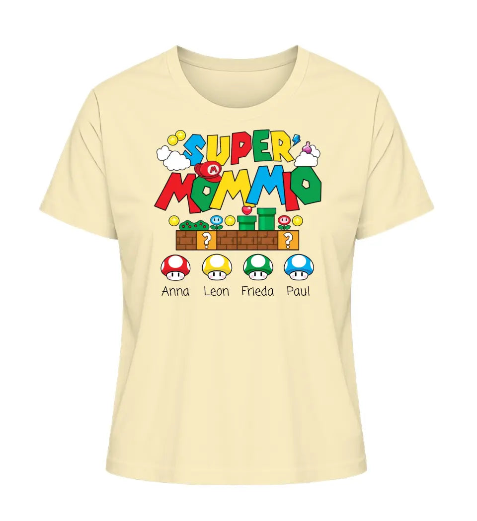 Super Mommio - Damen T-Shirt personalisierbar