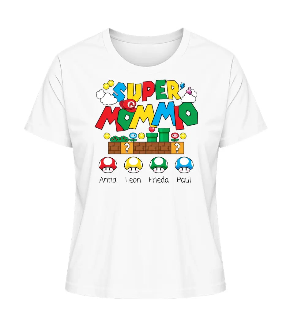 Super Mommio - Damen T-Shirt personalisierbar