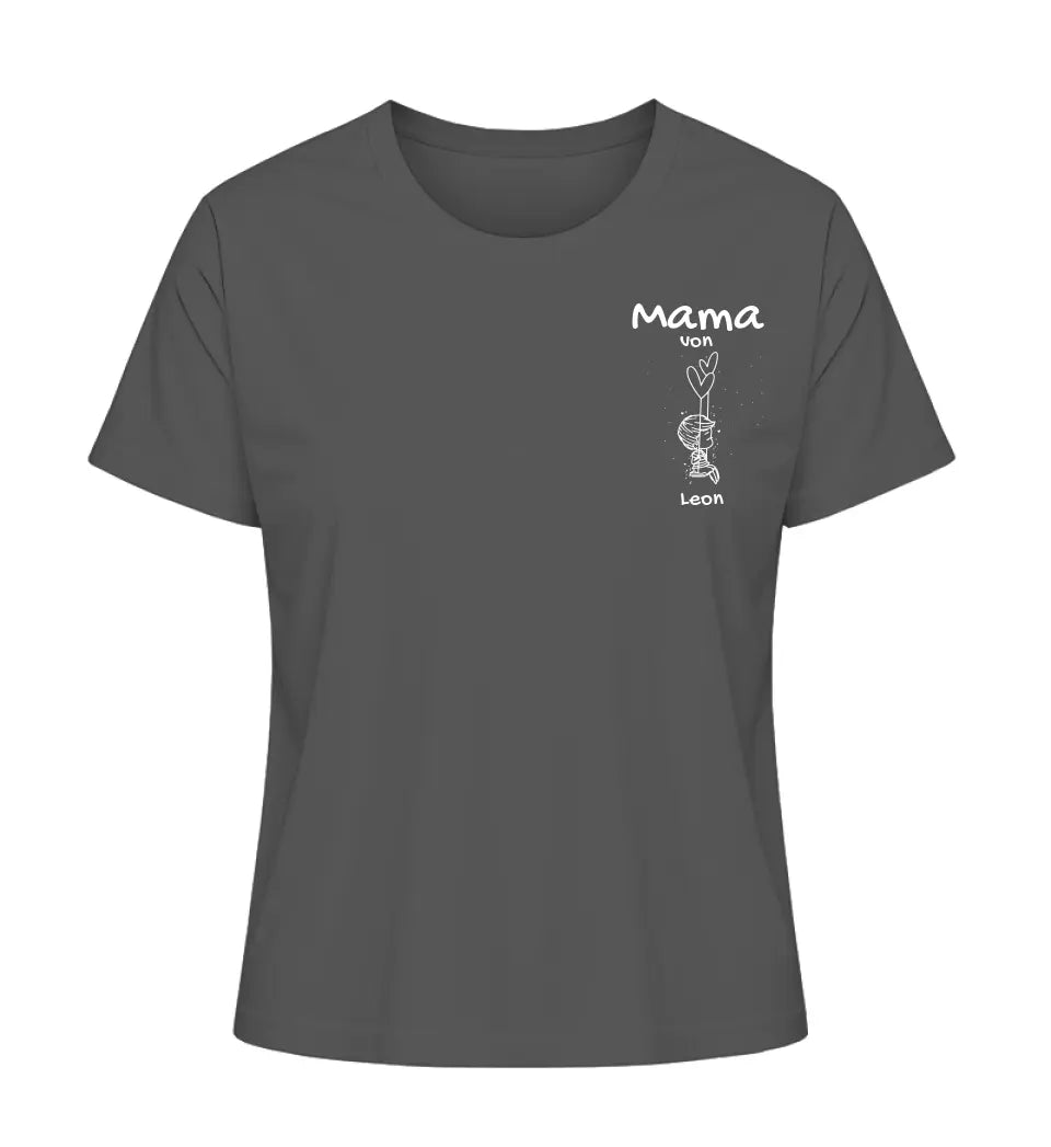 Mama von [Kindername/n] - Damen T-Shirt personalisierbar