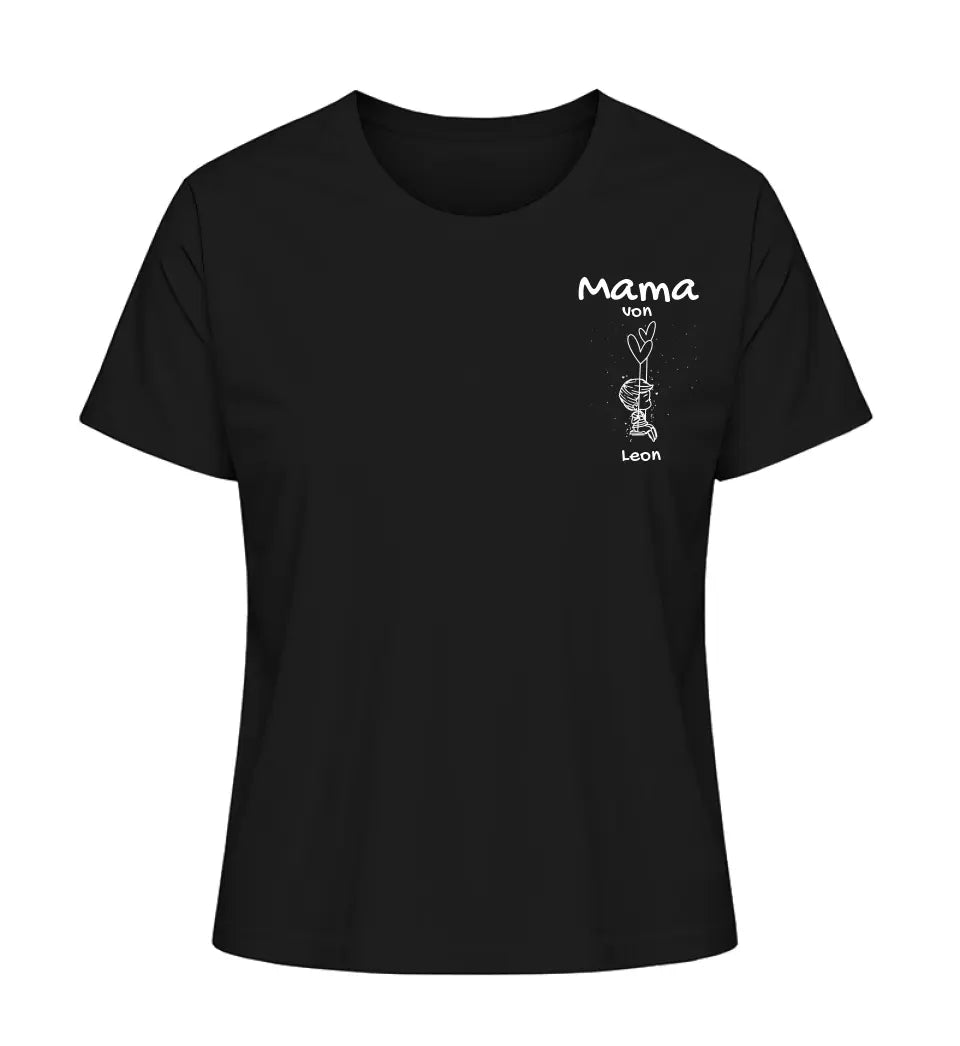 Mama von [Kindername/n] - Damen T-Shirt personalisierbar