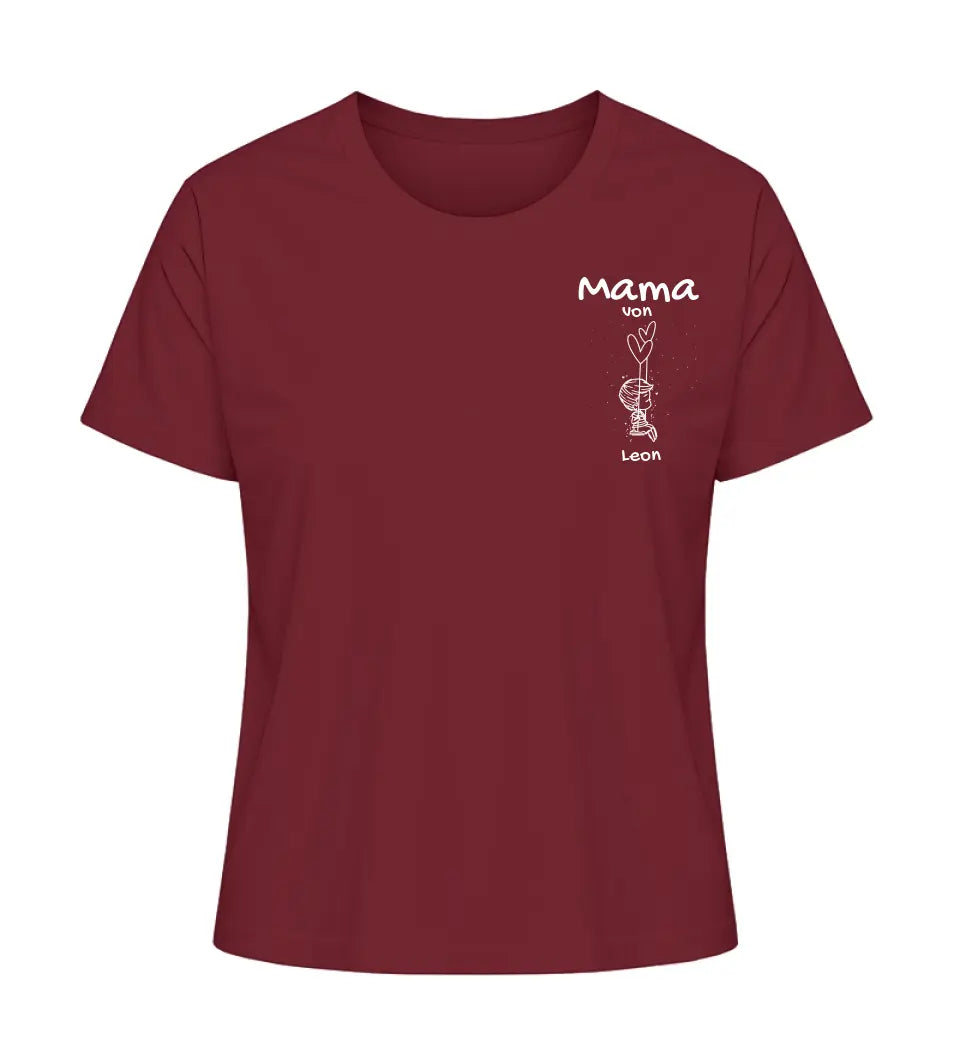 Mama von [Kindername/n] - Damen T-Shirt personalisierbar