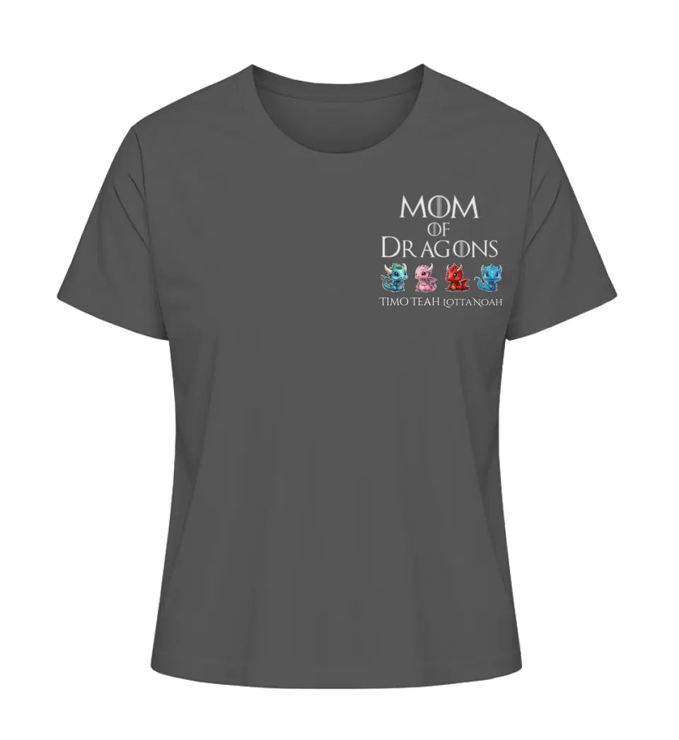 Mom of Dragons - Damen T-Shirt personalisierbar