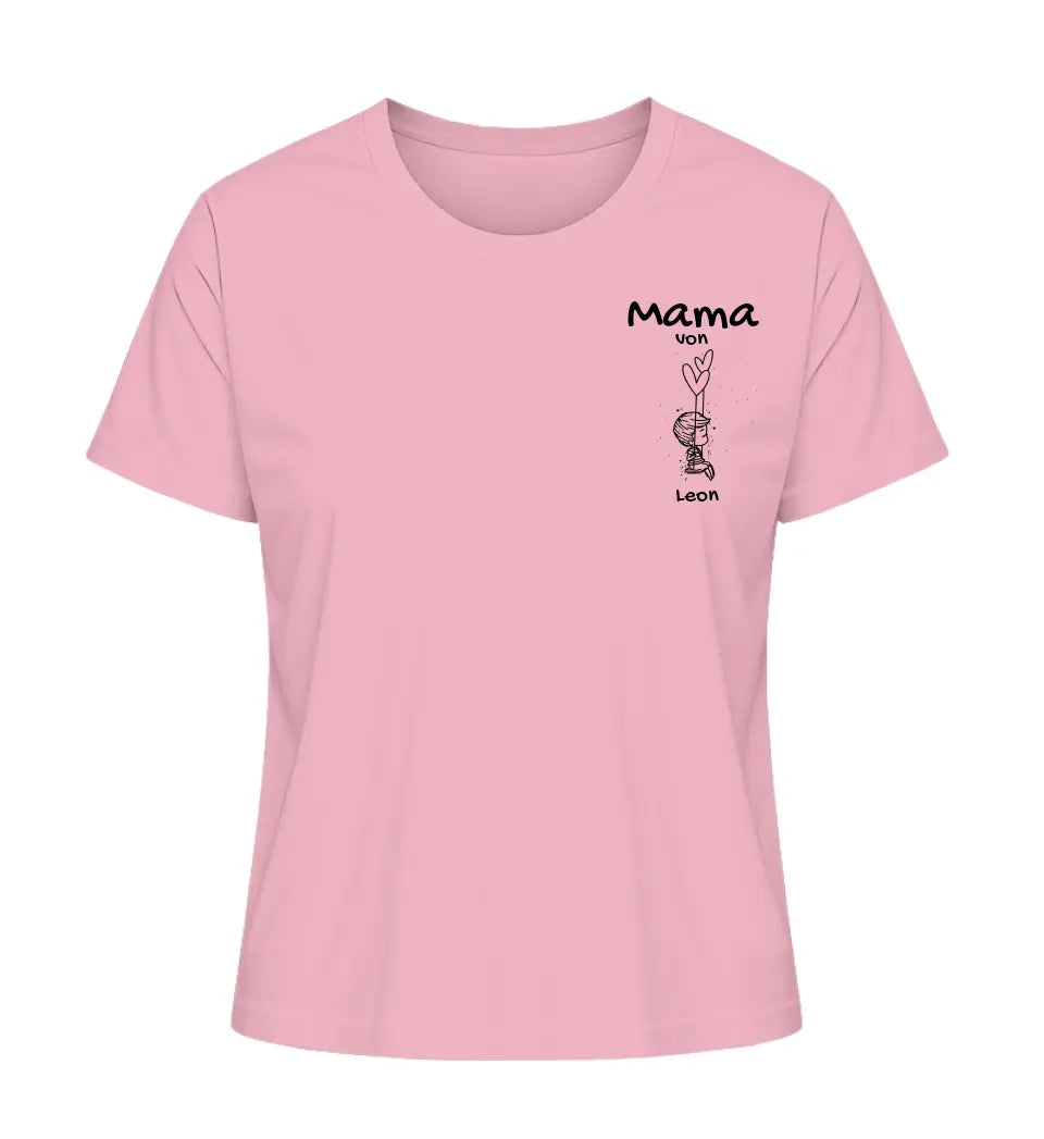 Mama von [Kindername/n] - Damen T-Shirt personalisierbar