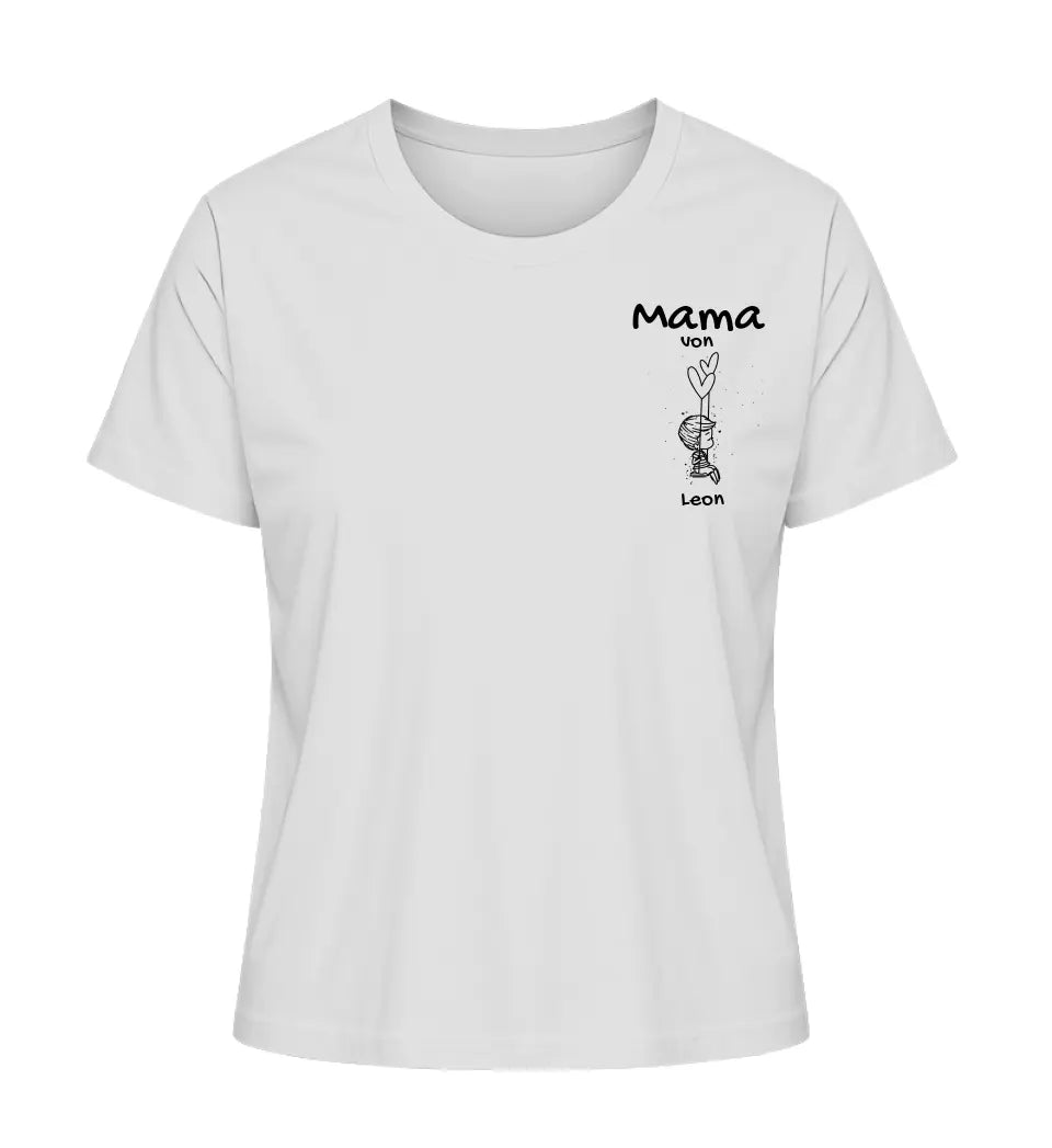 Mama von [Kindername/n] - Damen T-Shirt personalisierbar