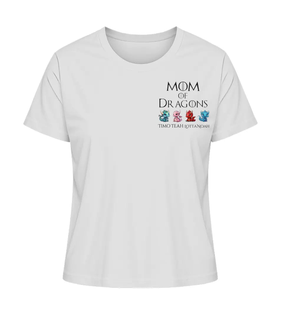 Mom of Dragons - Damen T-Shirt personalisierbar