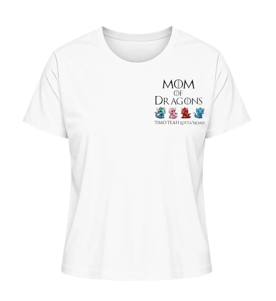 Mom of Dragons - Damen T-Shirt personalisierbar