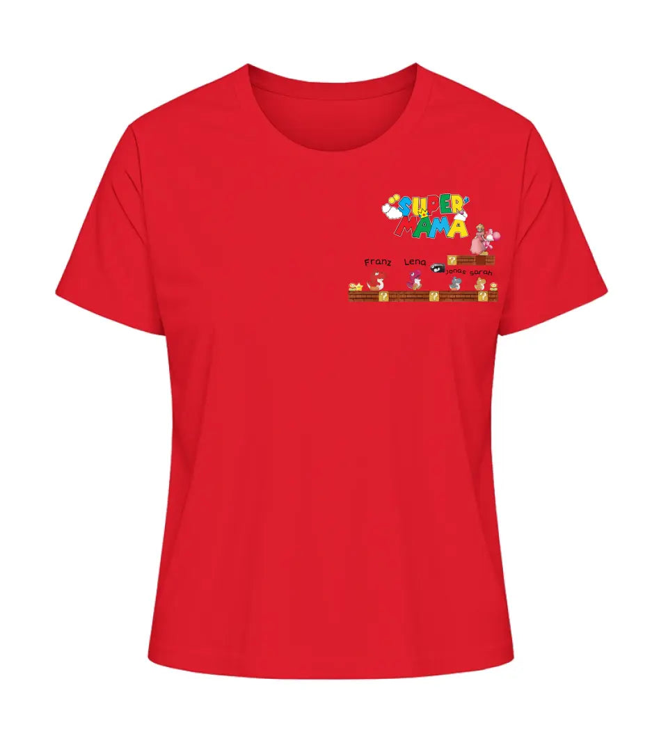 Super Mama - Damen T-Shirt personalisierbar