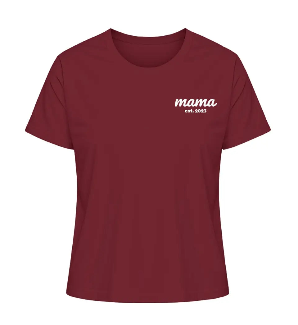 Mama est. - Damen T-Shirt personalisierbar