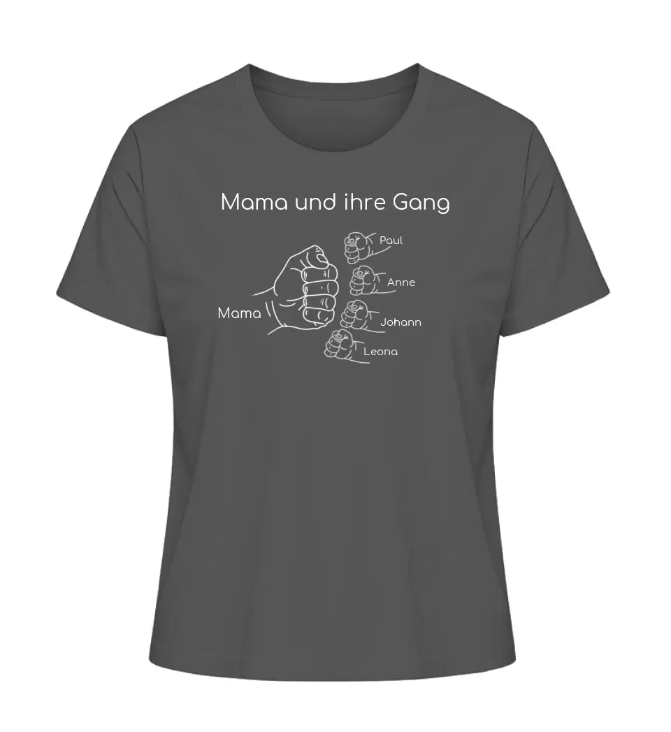 Mama und ihre Gang - Damen T-Shirt personalisierbar