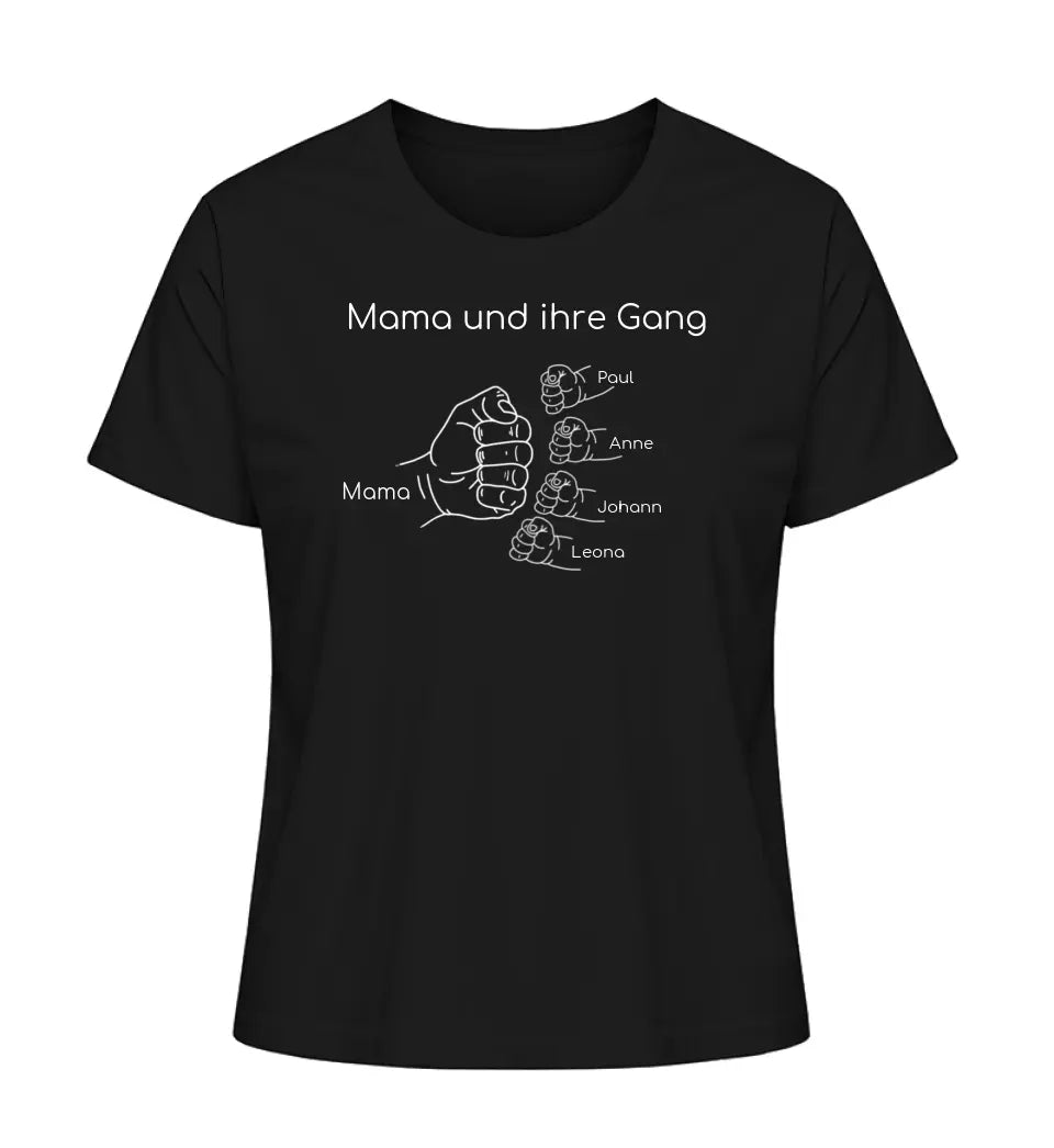 Mama und ihre Gang - Damen T-Shirt personalisierbar