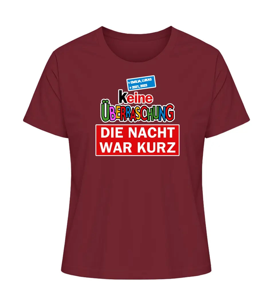 Keine Überraschung - Damen T-Shirt personalisierbar