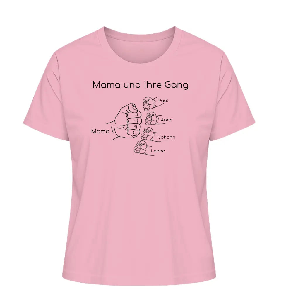 Mama und ihre Gang - Damen T-Shirt personalisierbar