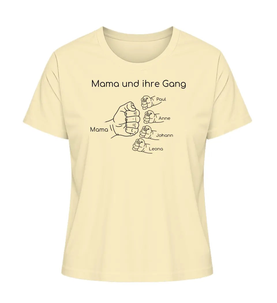 Mama und ihre Gang - Damen T-Shirt personalisierbar