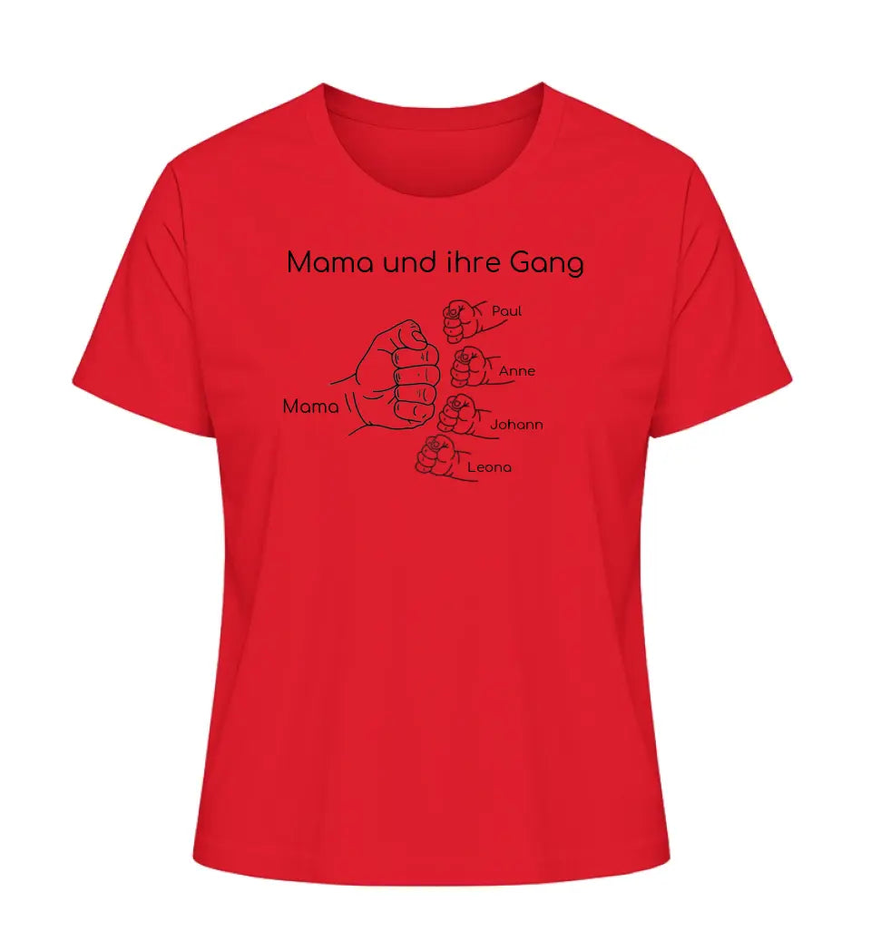 Mama und ihre Gang - Damen T-Shirt personalisierbar