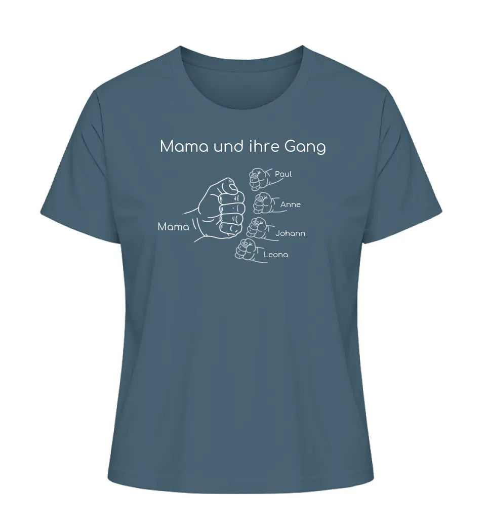 Mama und ihre Gang - Damen T-Shirt personalisierbar