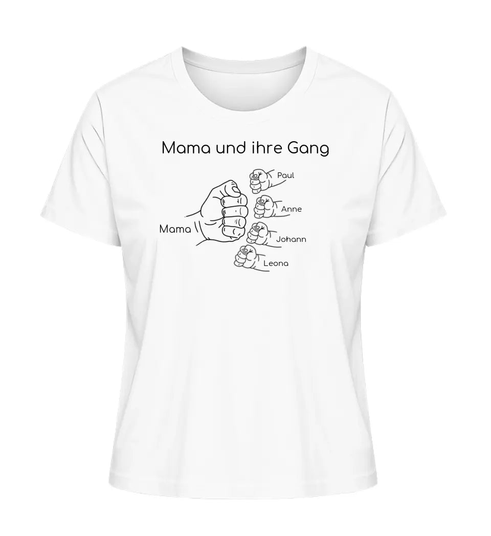 Mama und ihre Gang - Damen T-Shirt personalisierbar