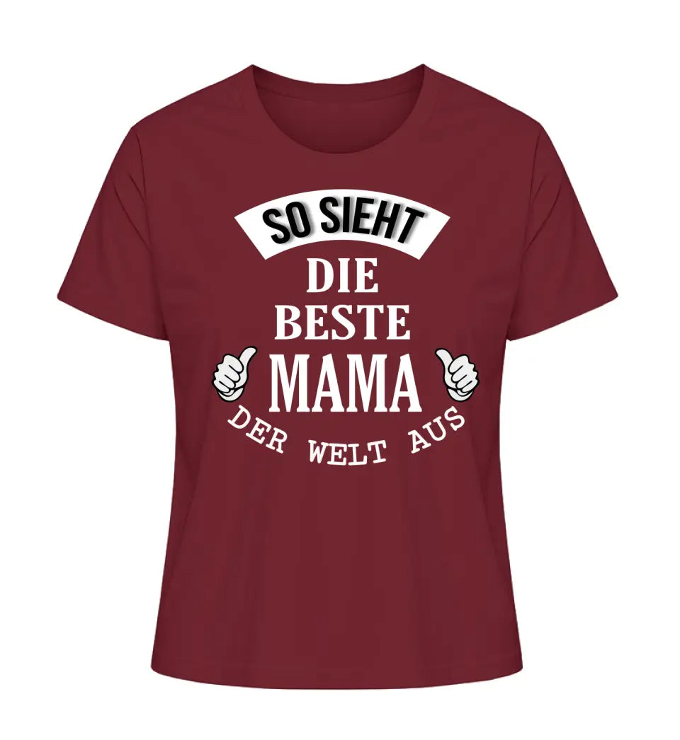 So sieht die beste Mama/Oma der Welt aus - Damen T-Shirt personalisierbar