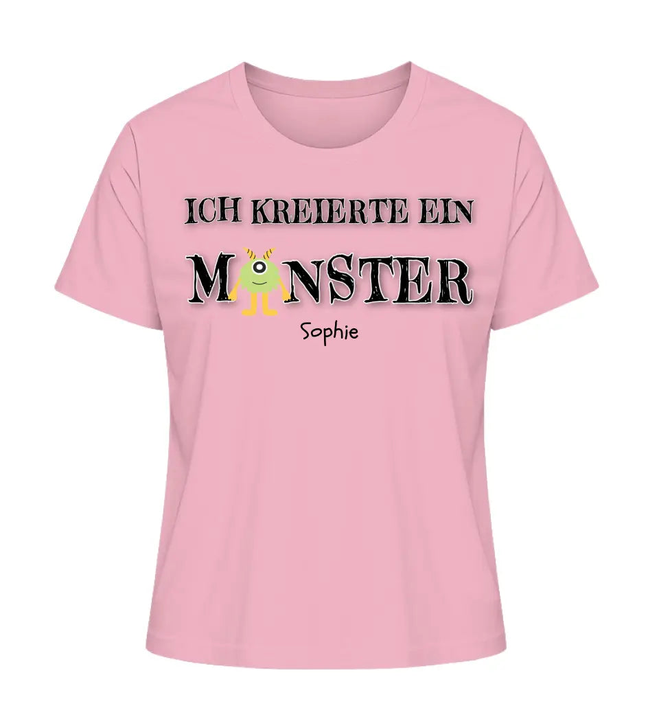 Ich kreierte ein Monster - Damen T-Shirt personalisierbar