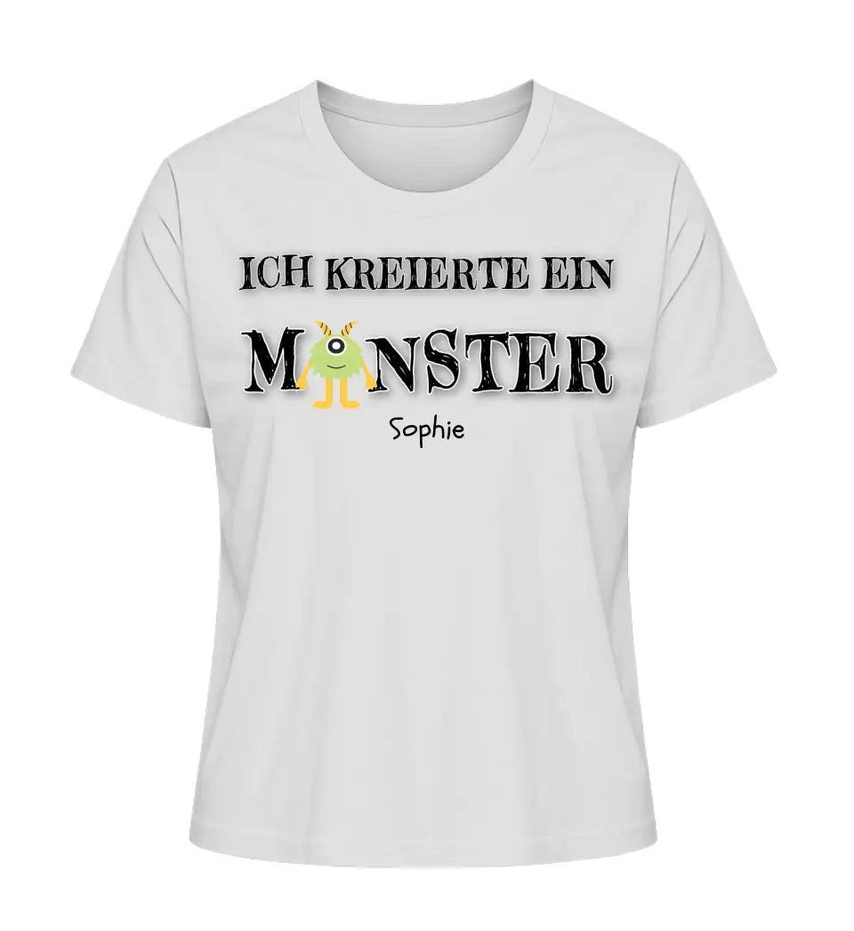 Ich kreierte ein Monster - Damen T-Shirt personalisierbar