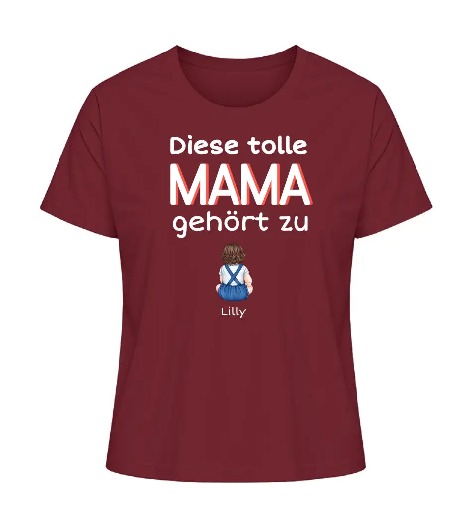 Diese tolle Mama/Oma gehört zu - Damen T-Shirt personalisierbar