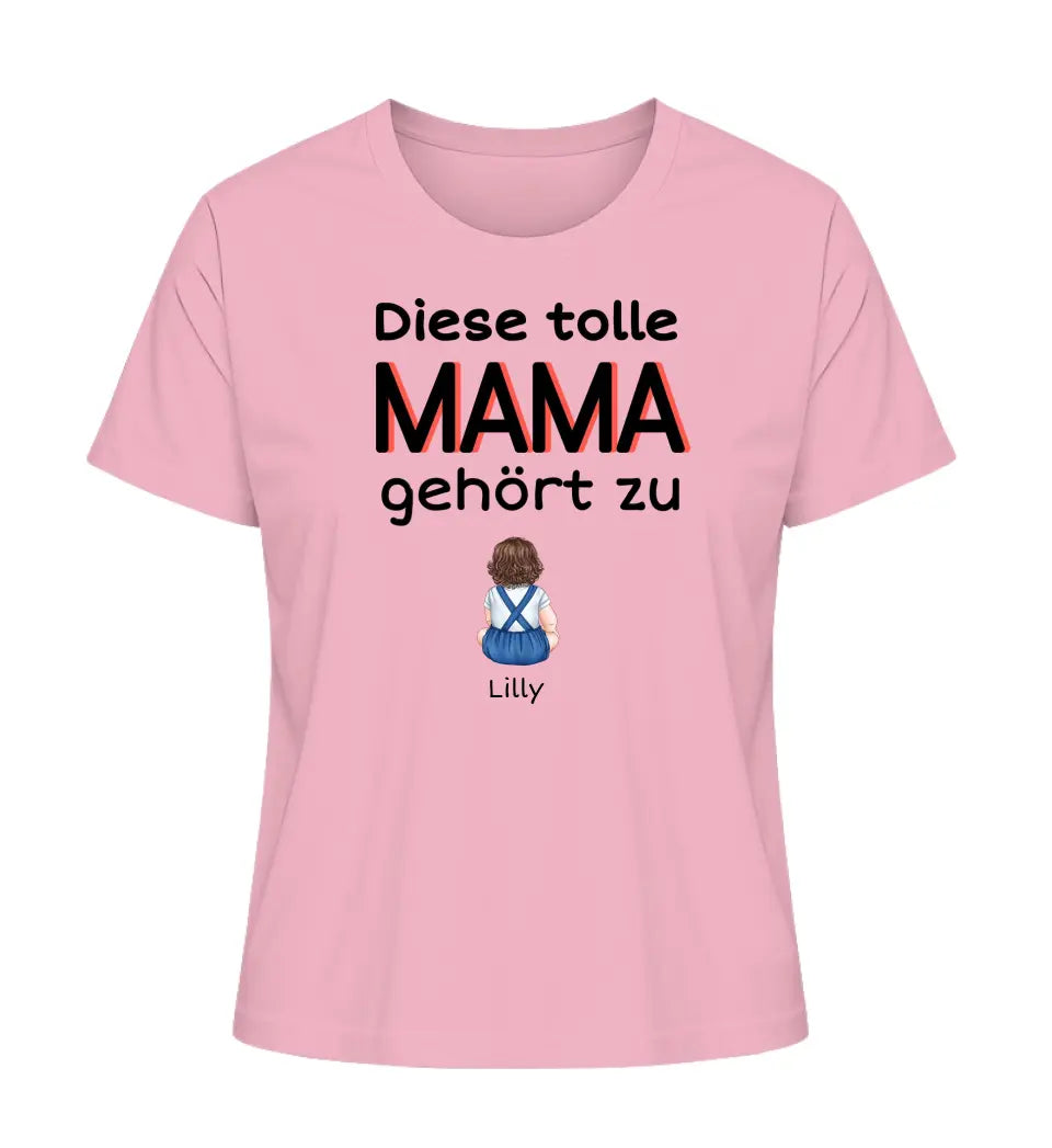 Diese tolle Mama/Oma gehört zu - Damen T-Shirt personalisierbar