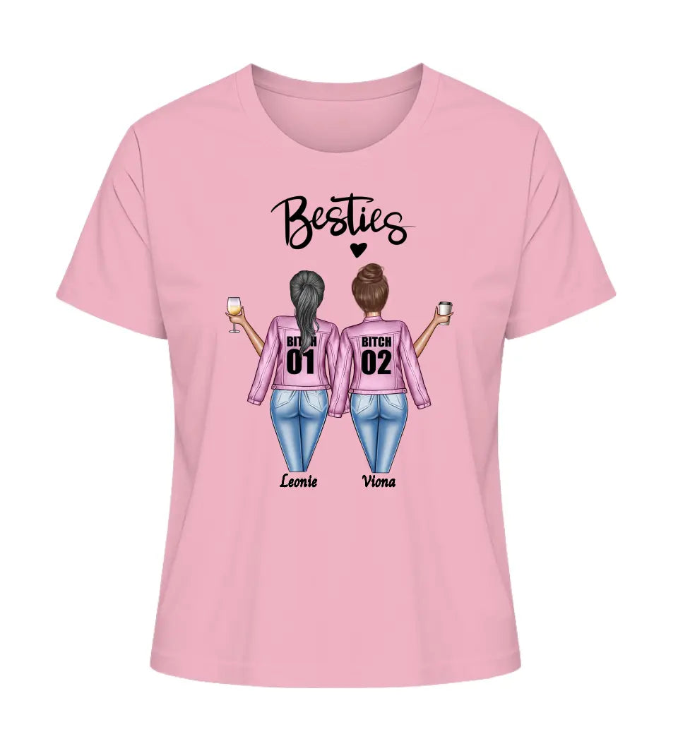 Zwei Frauen - Damen T-Shirt personalisierbar