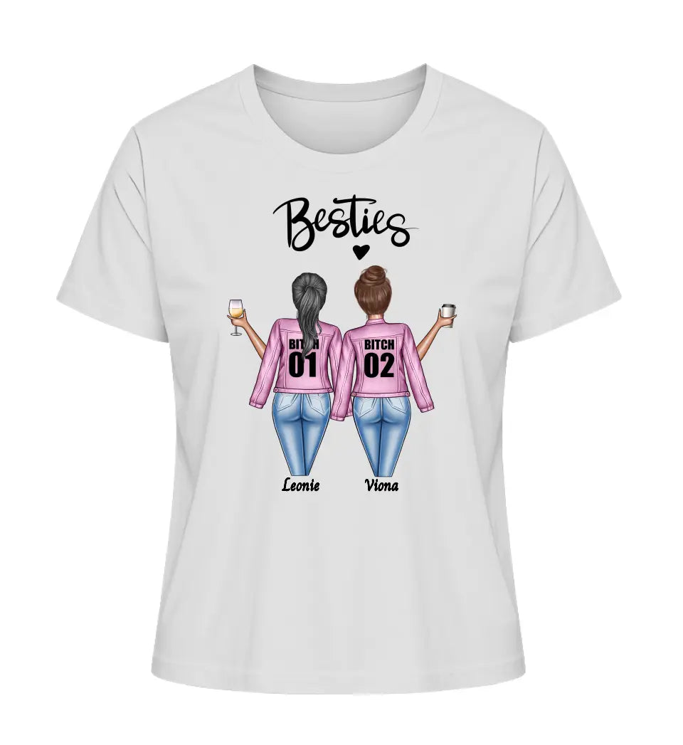 Zwei Frauen - Damen T-Shirt personalisierbar