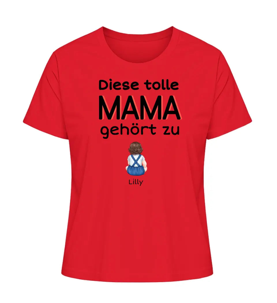 Diese tolle Mama/Oma gehört zu - Damen T-Shirt personalisierbar