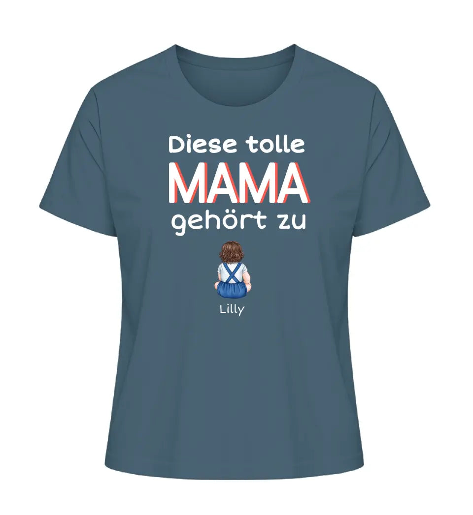 Diese tolle Mama/Oma gehört zu - Damen T-Shirt personalisierbar