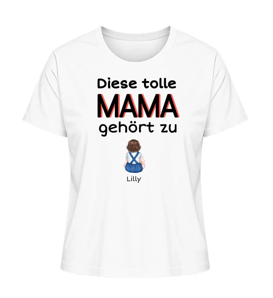 Diese tolle Mama/Oma gehört zu - Damen T-Shirt personalisierbar