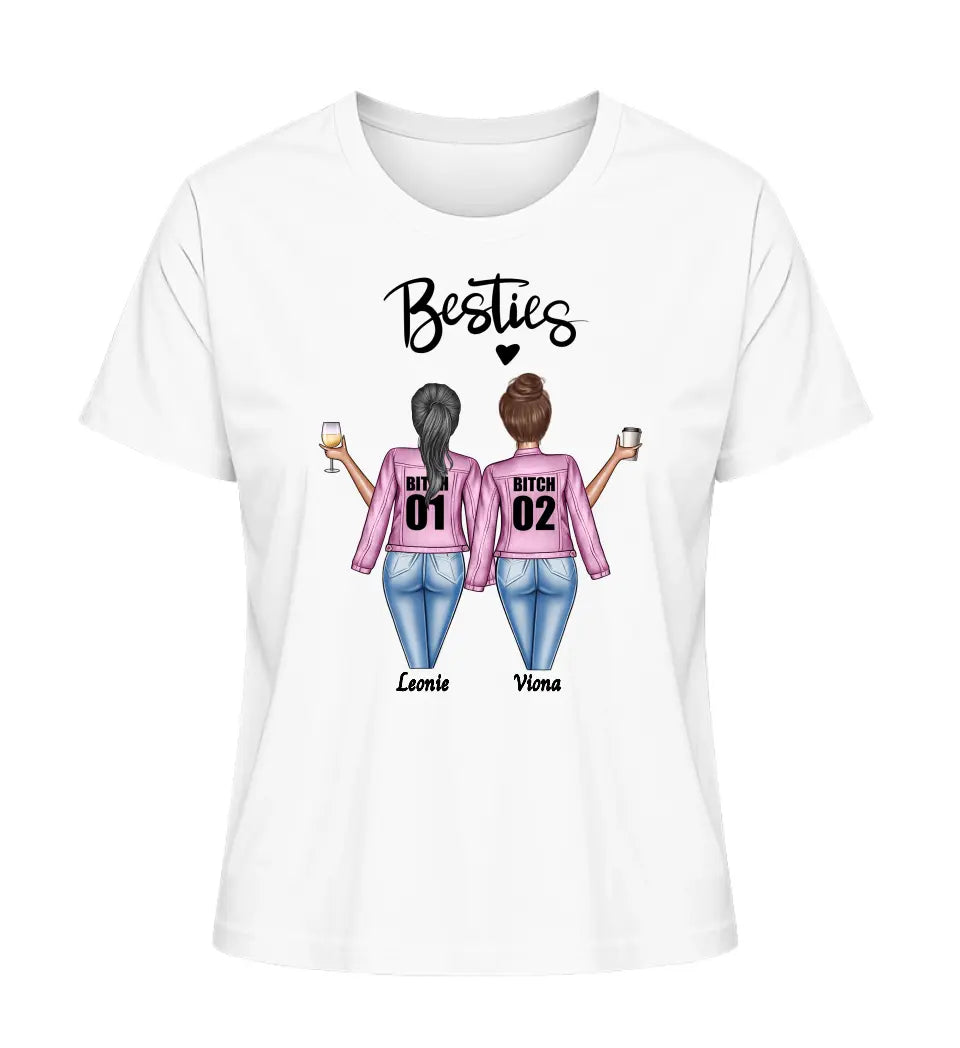 Zwei Frauen - Damen T-Shirt personalisierbar