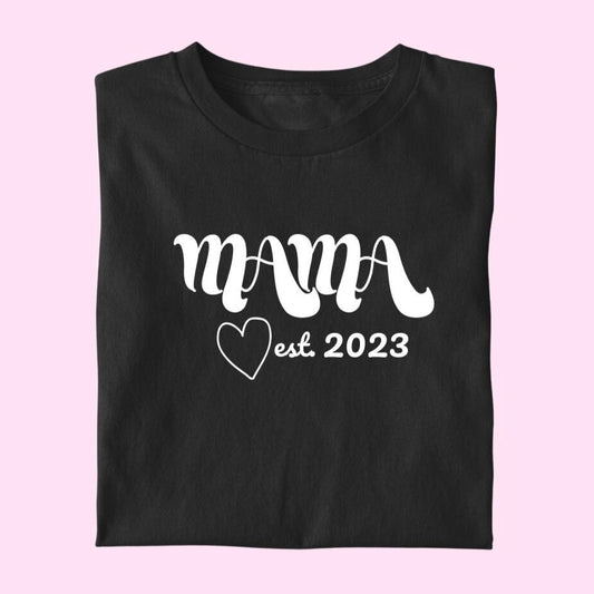 Mama est. - Damen T-Shirt personalisierbar