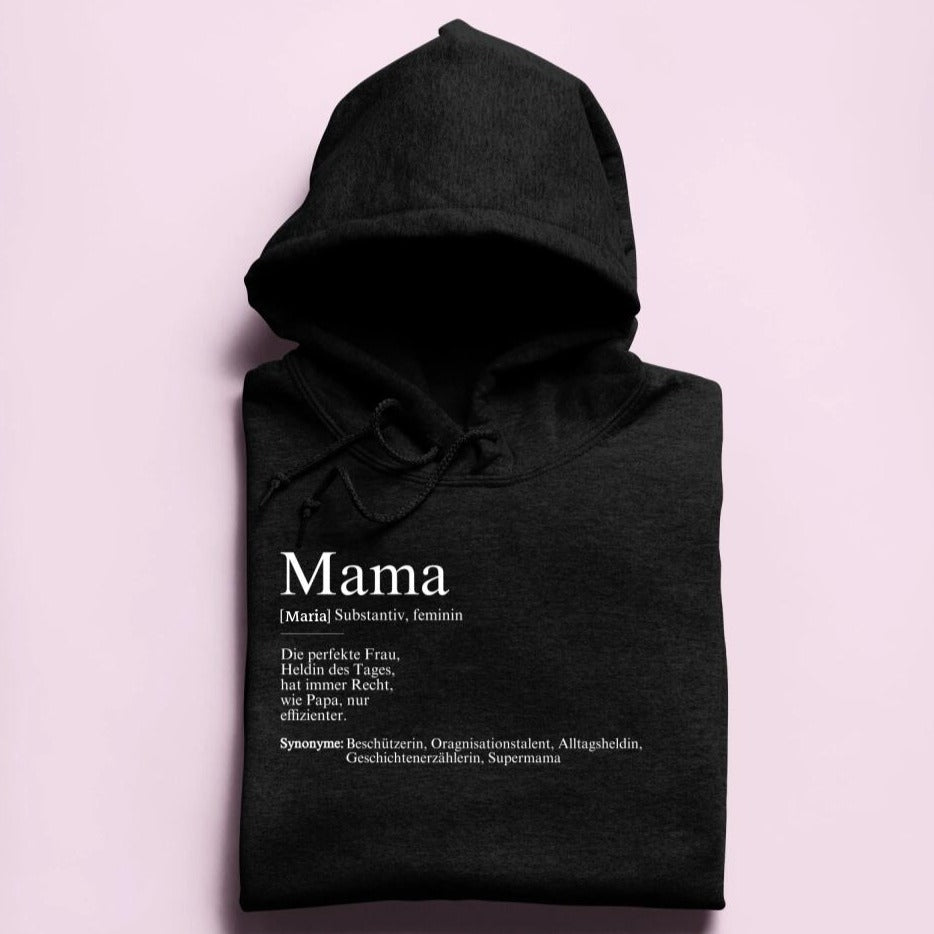 Mama Definition - Damen Hoodie personalisierbar