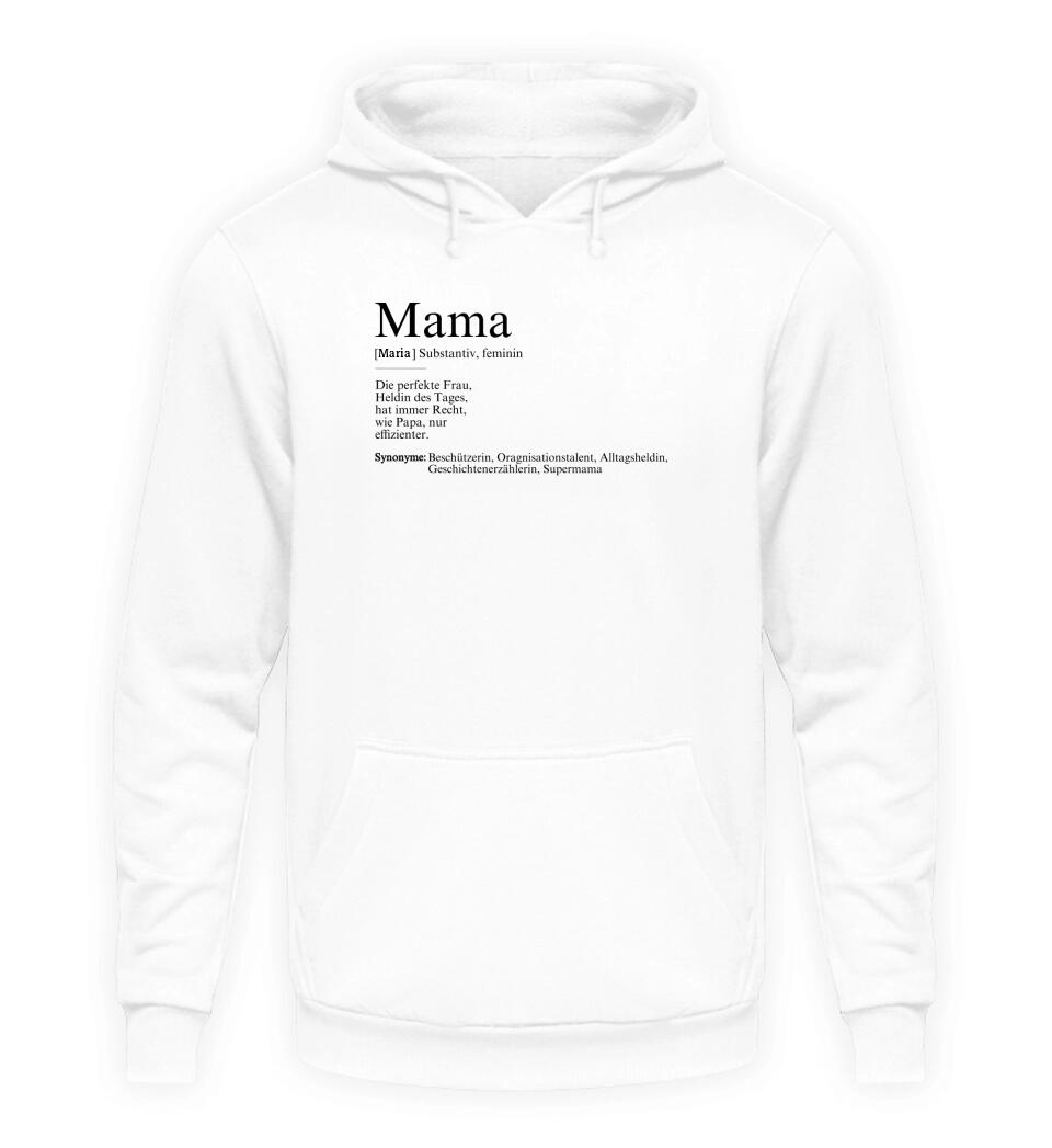 Mama Definition - Damen Hoodie personalisierbar