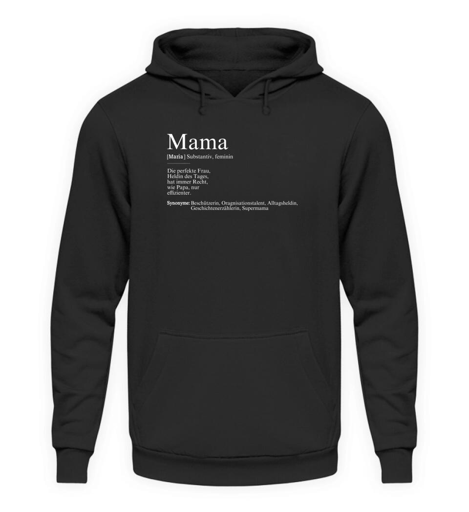 Mama Definition - Damen Hoodie personalisierbar