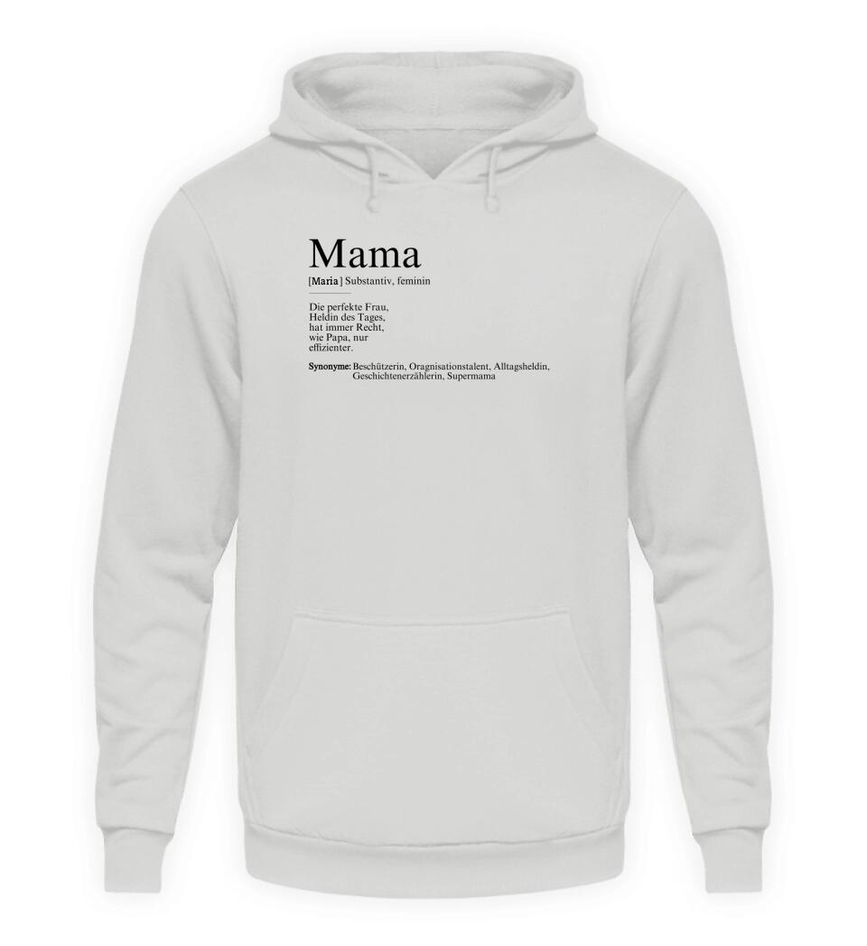 Mama Definition - Damen Hoodie personalisierbar