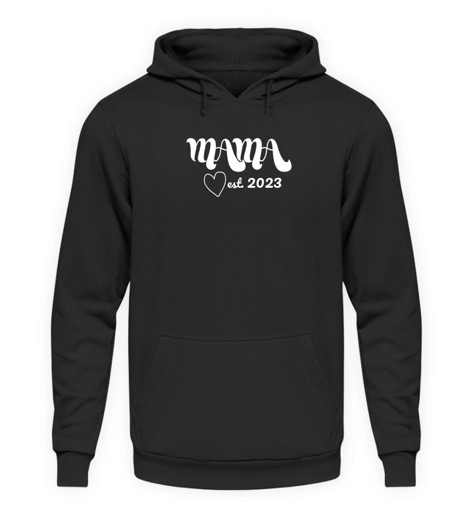 Mama est. - Damen Hoodie personalisierbar