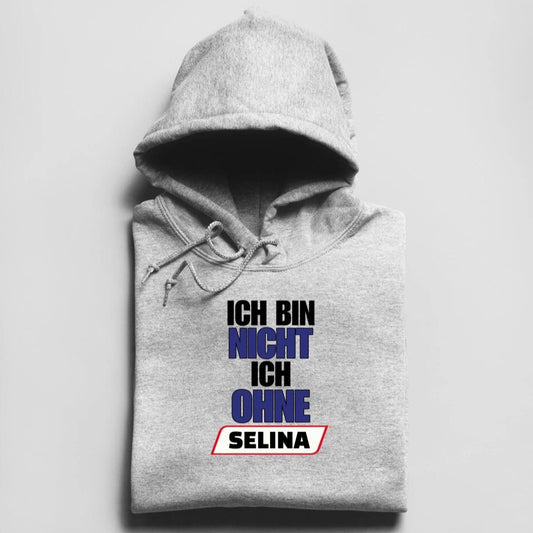 Ich bin nicht ich ohne [Kindername] - Herren Hoodie personalisierbar