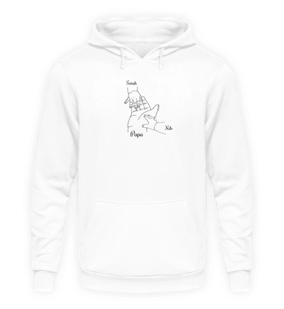 Hand auf Hand - Herren Hoodie personalisierbar