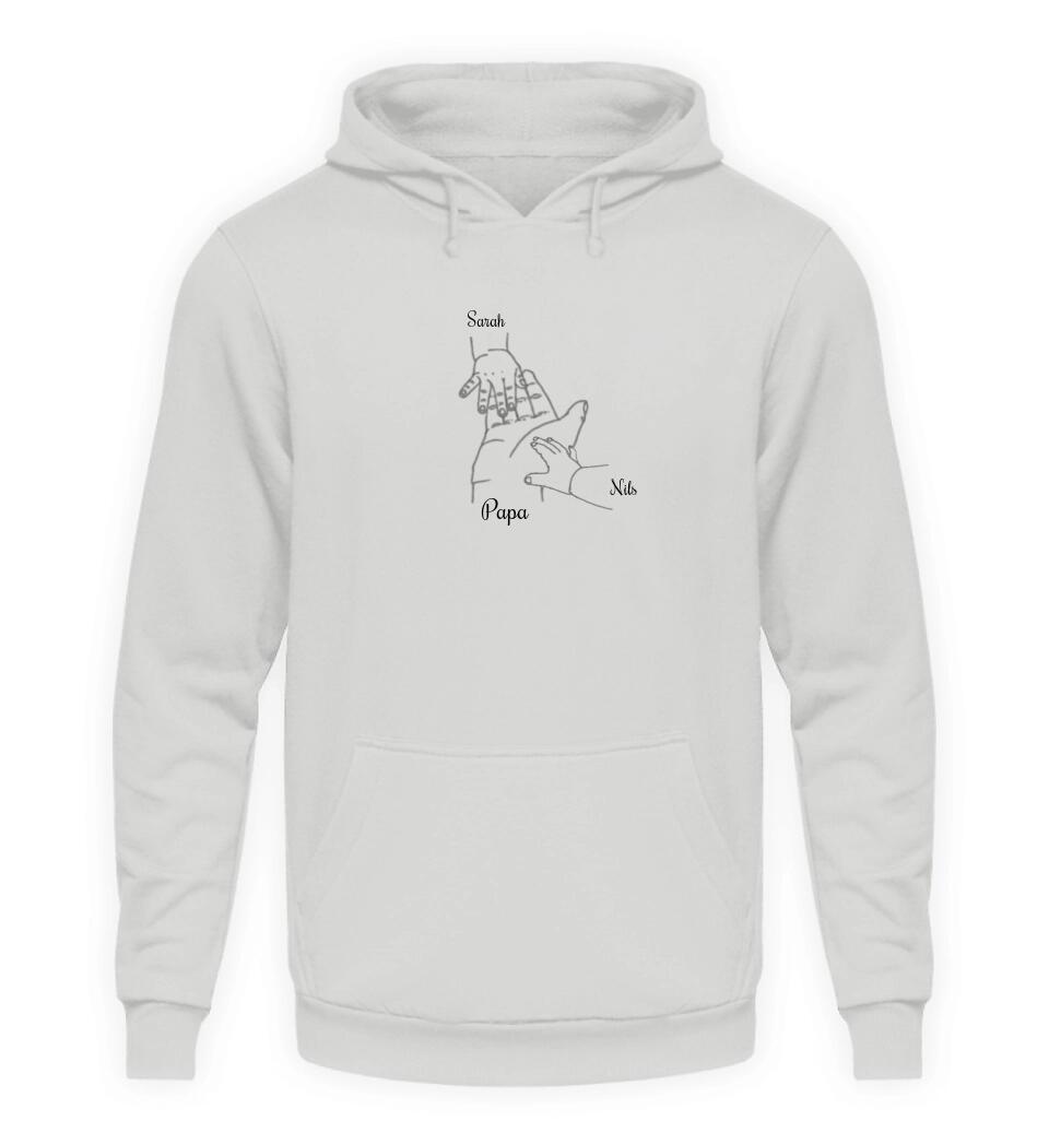 Hand auf Hand - Herren Hoodie personalisierbar