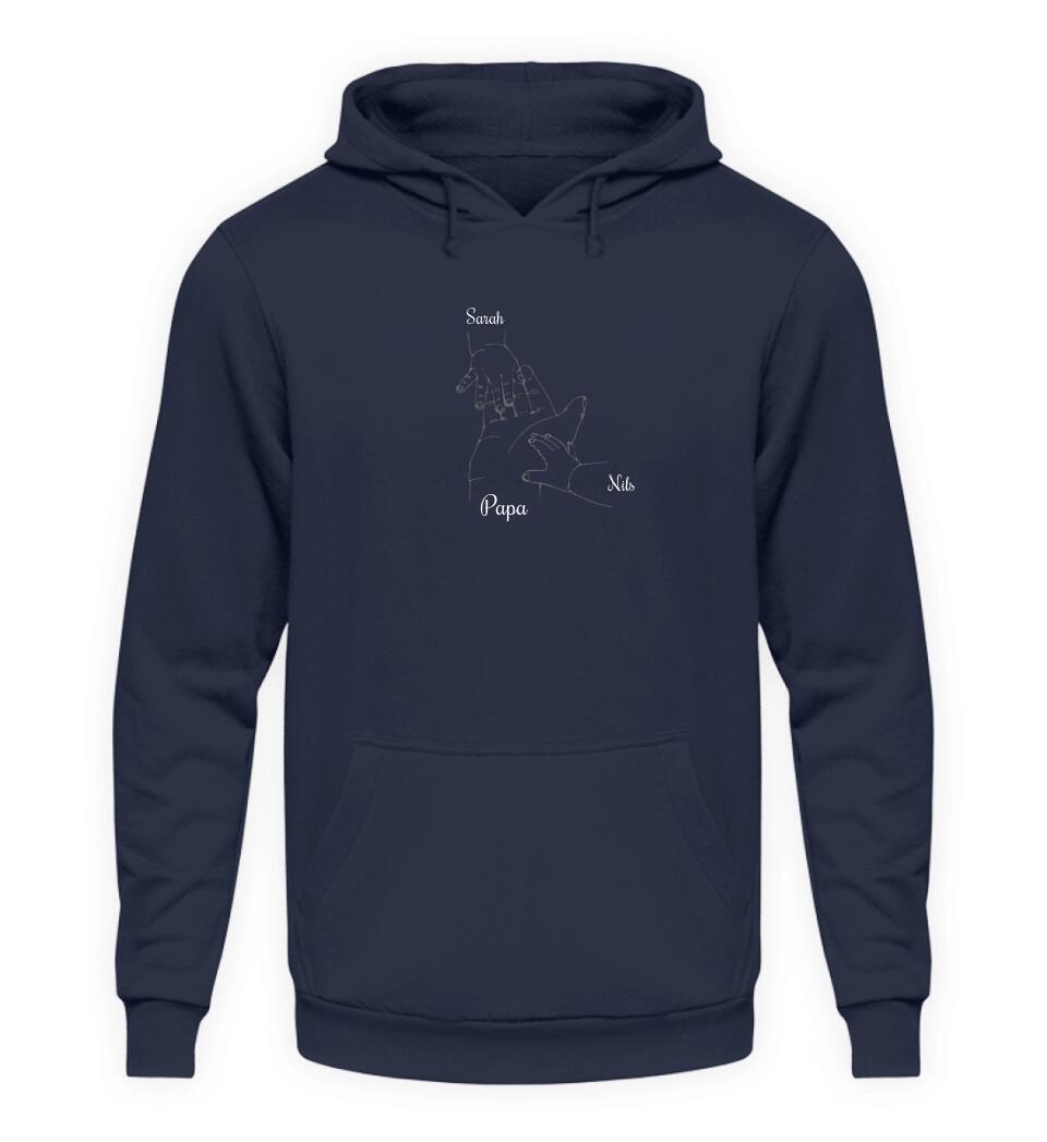 Hand auf Hand - Herren Hoodie personalisierbar