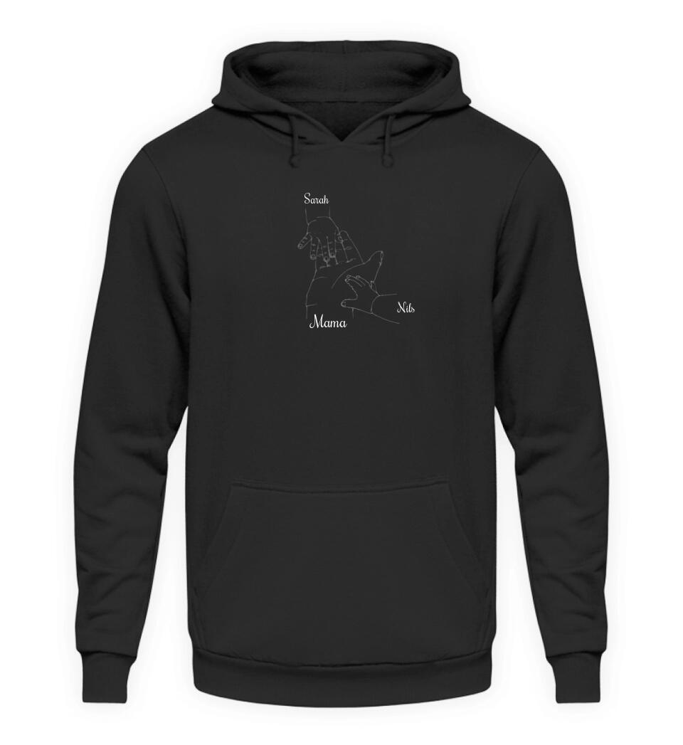 Hand auf Hand - Damen Hoodie personalisierbar